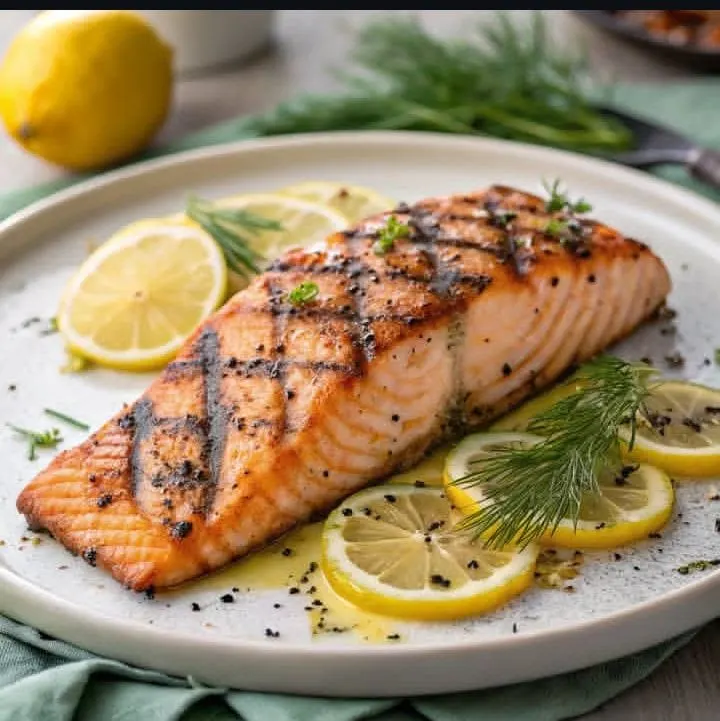 Baked Salmon with Lemon and Dill