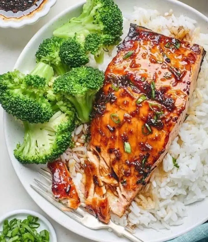 Teriyaki Miso Salmon Skewers