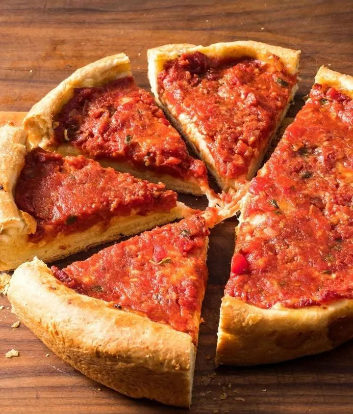 Chicago-Style Deep Dish Pizza