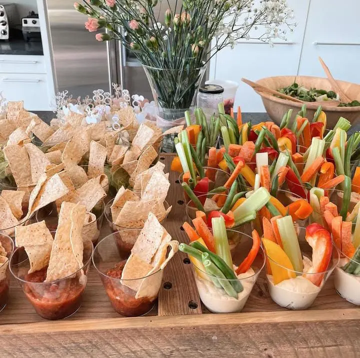 Hummus and Veggie Jars