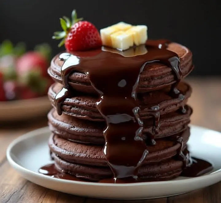 Chocolate Banana Soufflé Pancakes