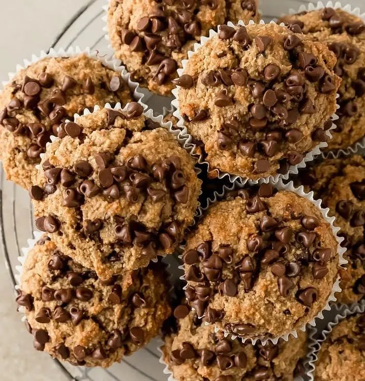 Banana Chocolate Chip Protein Muffins