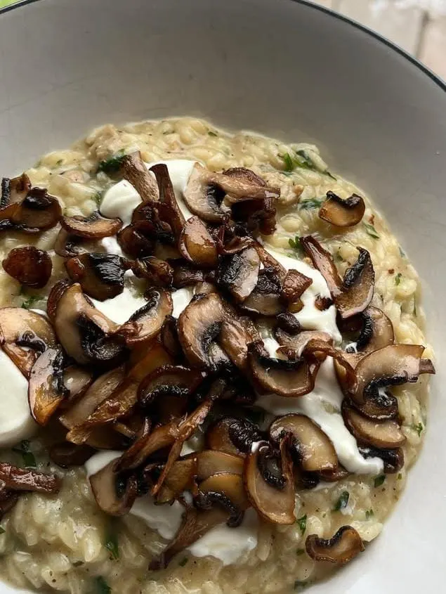 Sausage and Mushroom Risotto