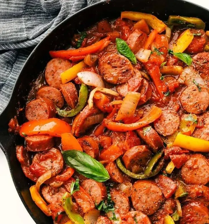 Sausage and Peppers Skillet