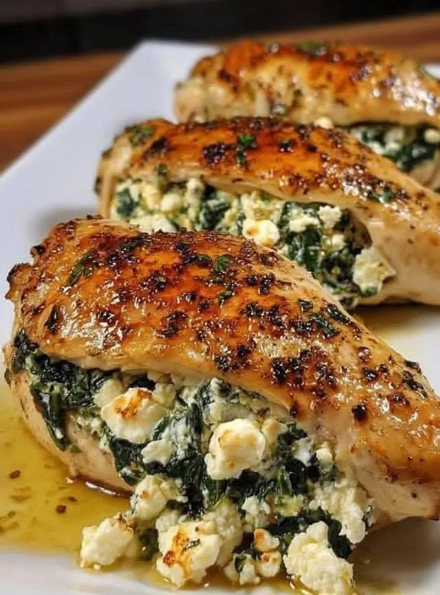 Spinach & Feta Stuffed Chicken