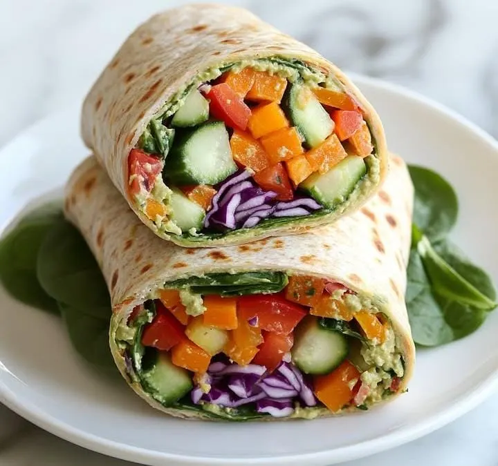 Rainbow Veggie Wrap Rolls: Lunch Box Ideas for Kids