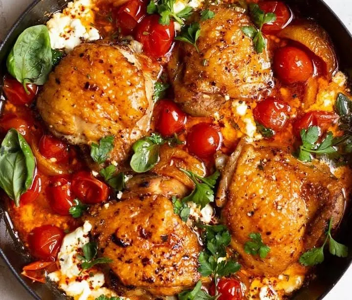Serve Mediterranean Chicken Skillet