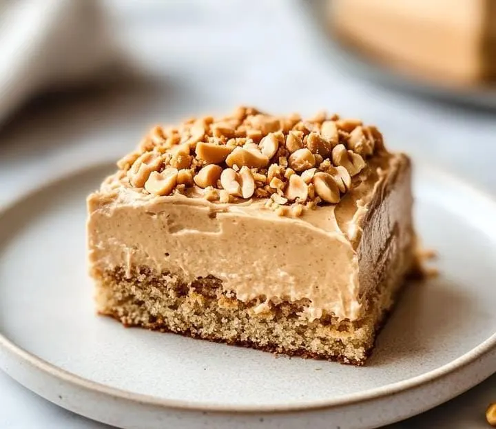 Prepare Peanut Butter Cake Step by Step