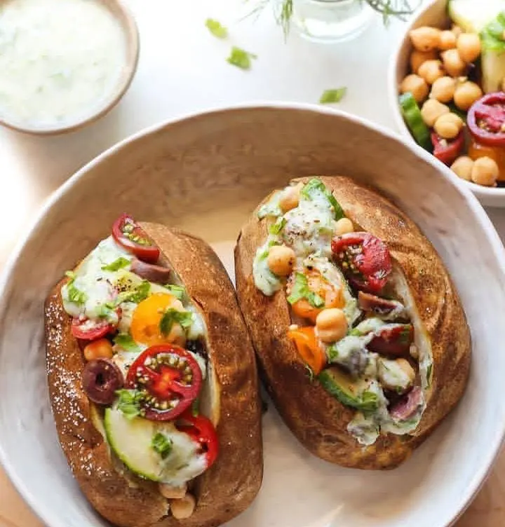 BBQ Pulled Pork Stuffed Potatoes 