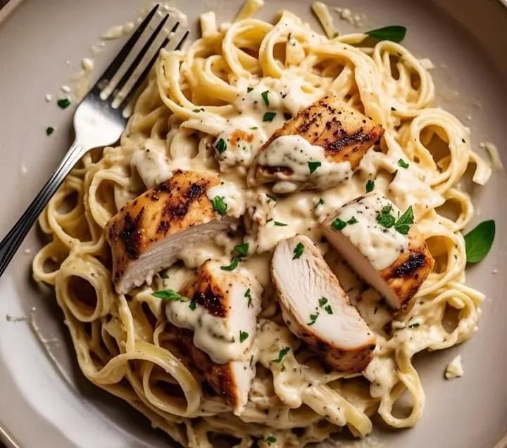 Creamy Alfredo Spaghetti