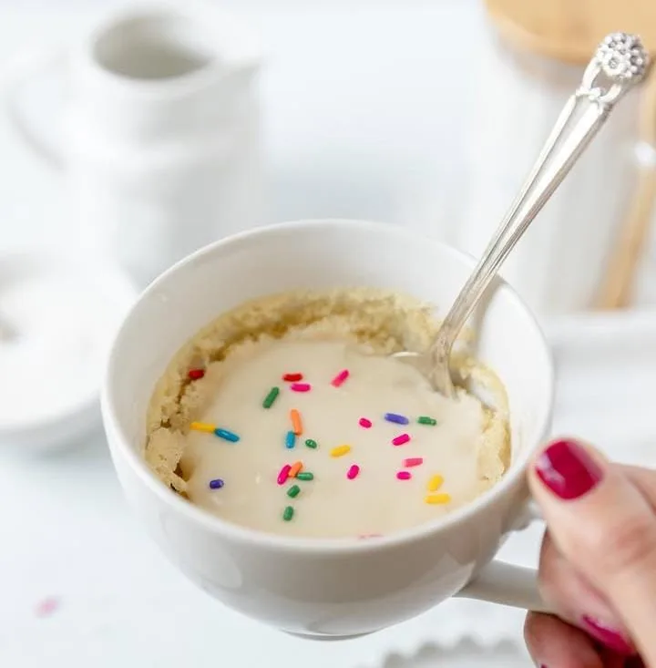 Fruity Vanilla Mug Cake