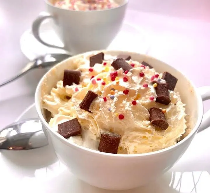 Chocolate Chip Vanilla Mug Cake