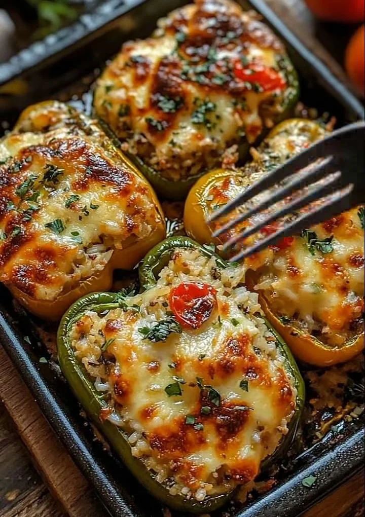 Stuffed Bell Peppers with Couscous and Herbs