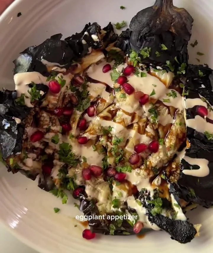 Grilled Eggplant with Tahini Sauce