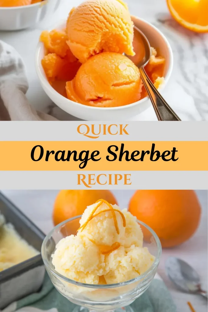 Homemade Orange Sherbet Recipe