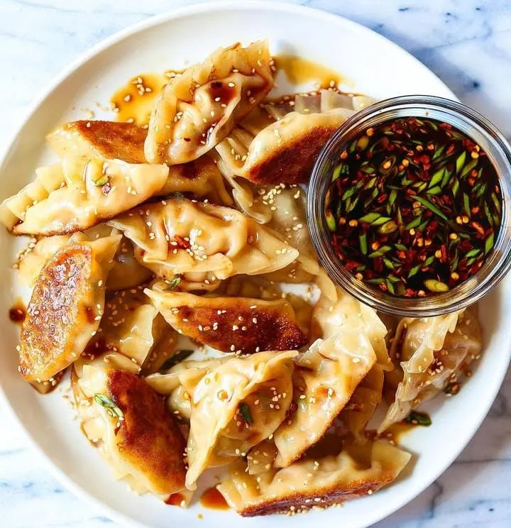 Kimchi and Pork Pot Stickers
