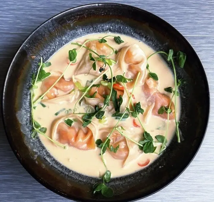 Sweet Potato and Black Bean Pot Stickers