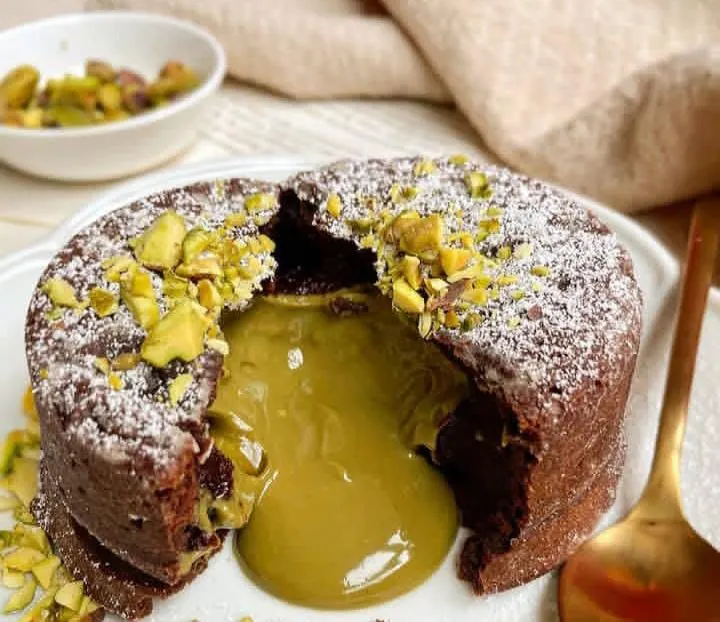 Pistachio Chocolate Lava Cake