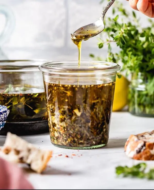 Garlic-Parmesan Dipping Oil