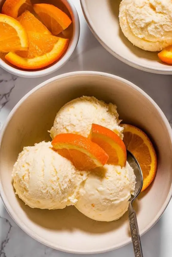 Creamsicle-Inspired Orange Sherbet