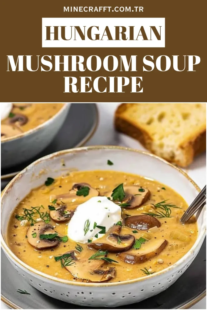 Creamy Hungarian Mushroom Soup