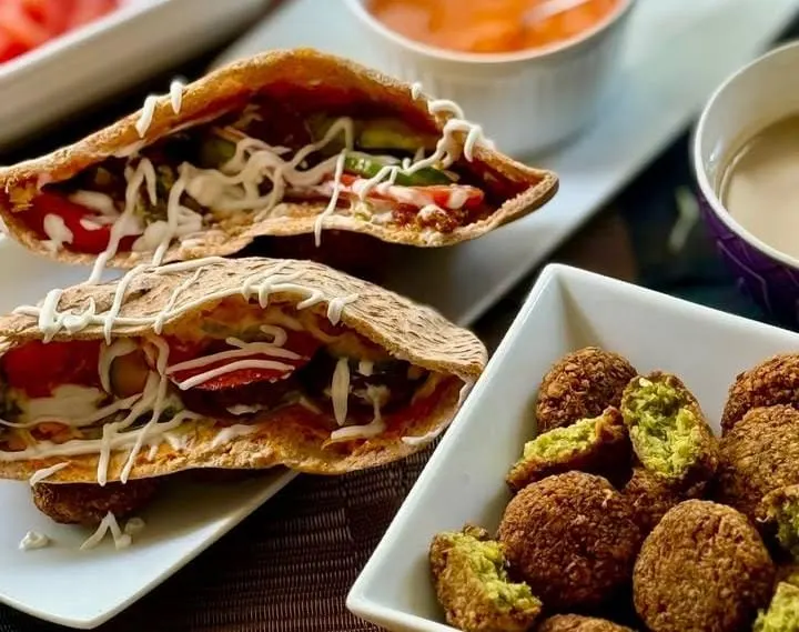 Green Goddess Falafel Wrap