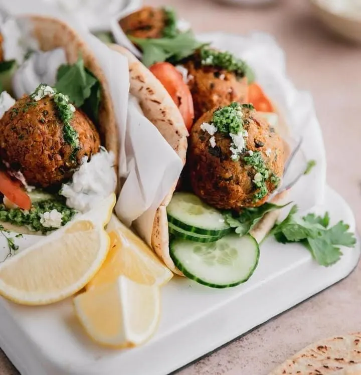 Homemade Falafel Wraps 
