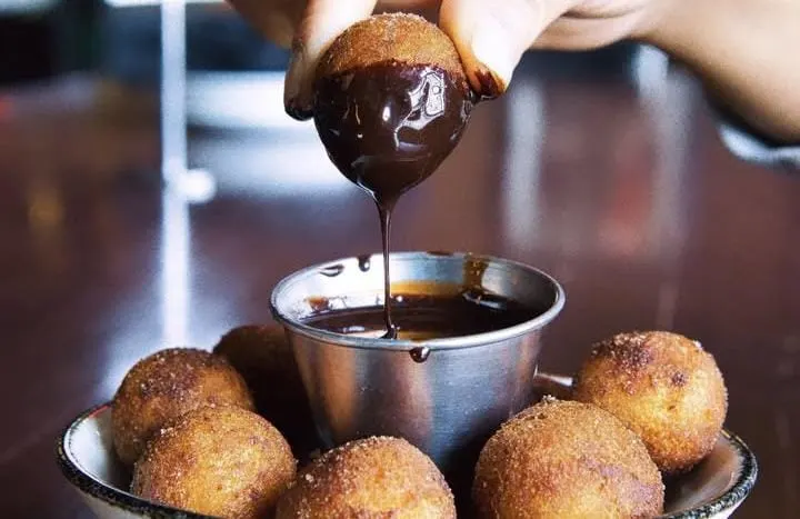 Chocolate-Coated Donut Holes