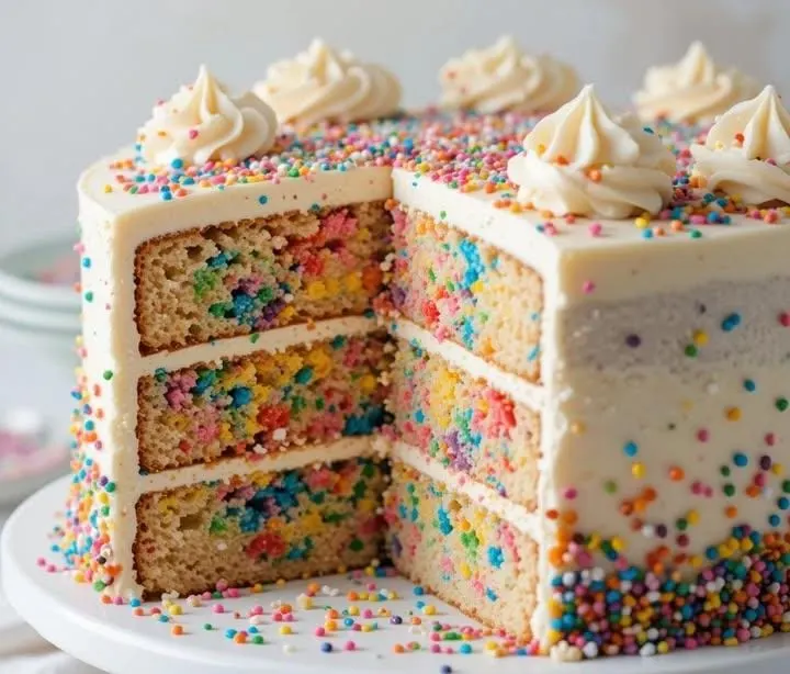 Prepare Funfetti Cake