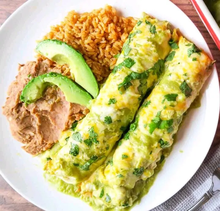 green Chicken Enchiladas