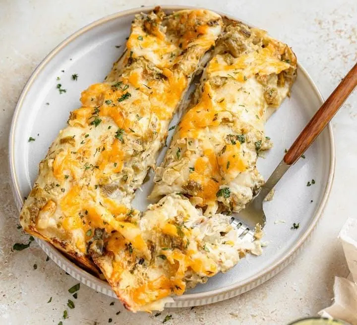 Slow-Cooker Pulled Pork Green Enchiladas