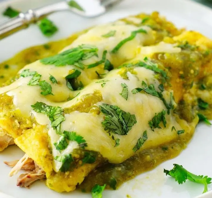 Baja-Style Fish Verde Enchiladas