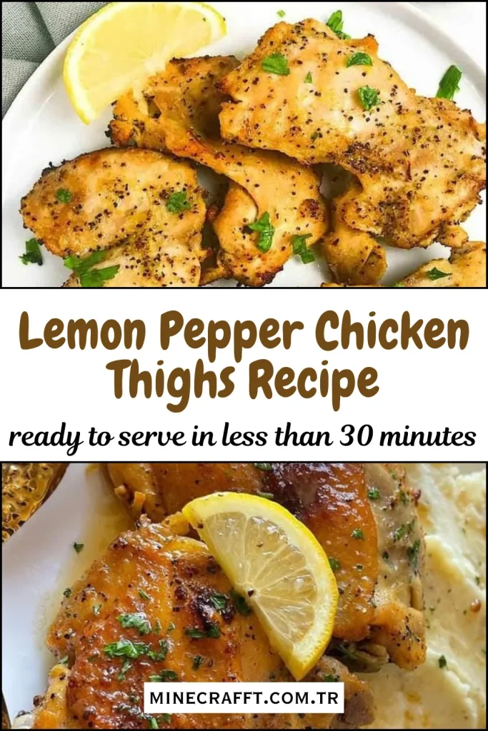 Crispy Lemon Pepper Chicken Thighs
