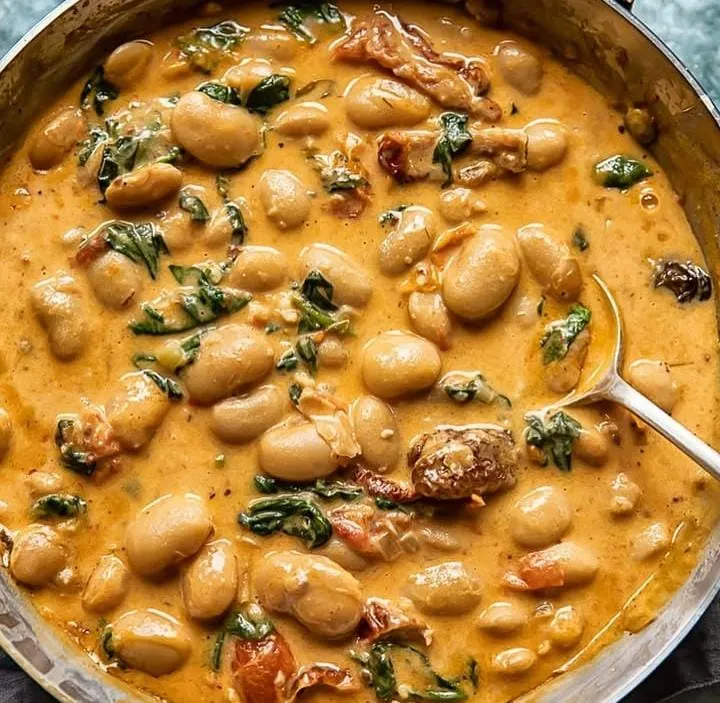 Mediterranean Tomato and Olive Butter Beans