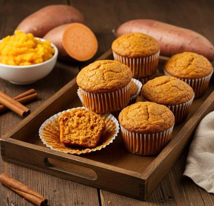 Enjoying Sweet Potato Muffins