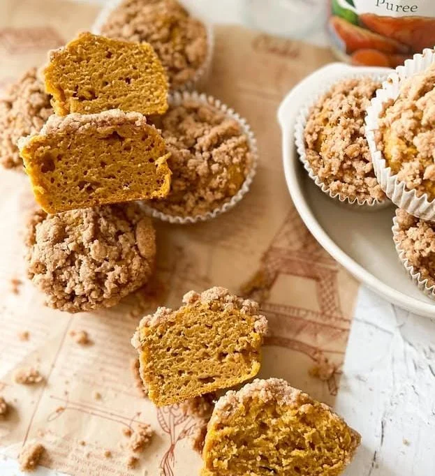 Walnut and Cinnamon Sweet Potato Muffins