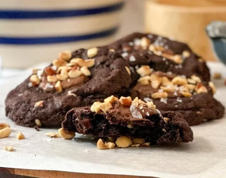 Enjoying Hazelnut Chocolate Cookies