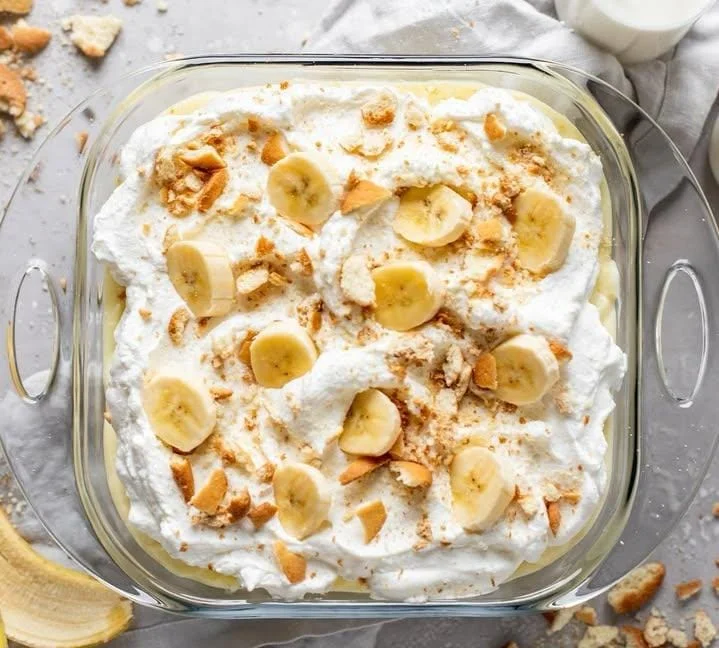 Banana Pudding with Caramel Swirl