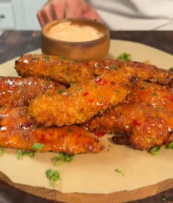 Crispy Air-Fryer Buffalo Chicken Tenders