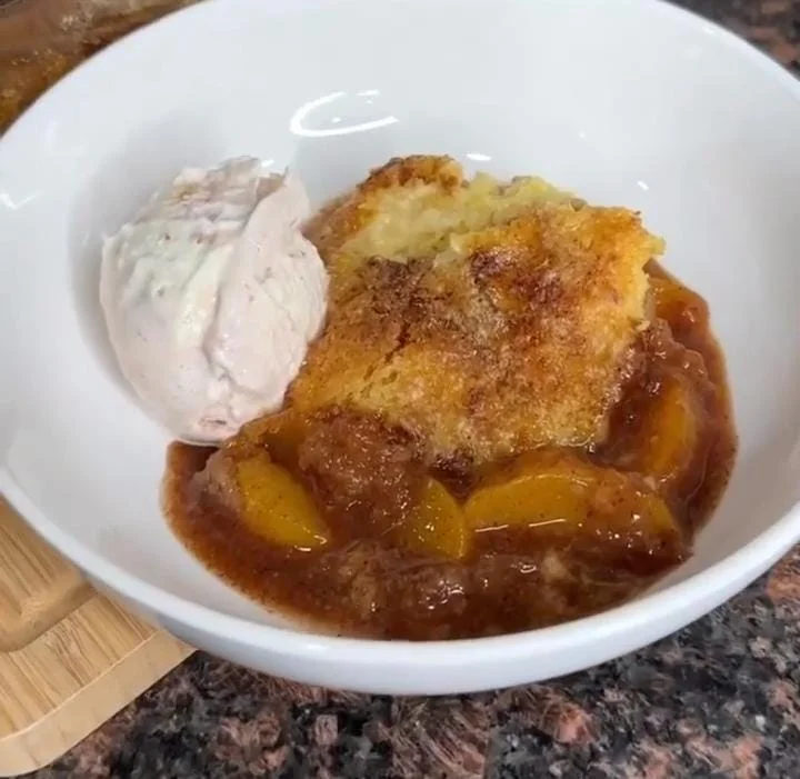 Classic Peach Dump Cake