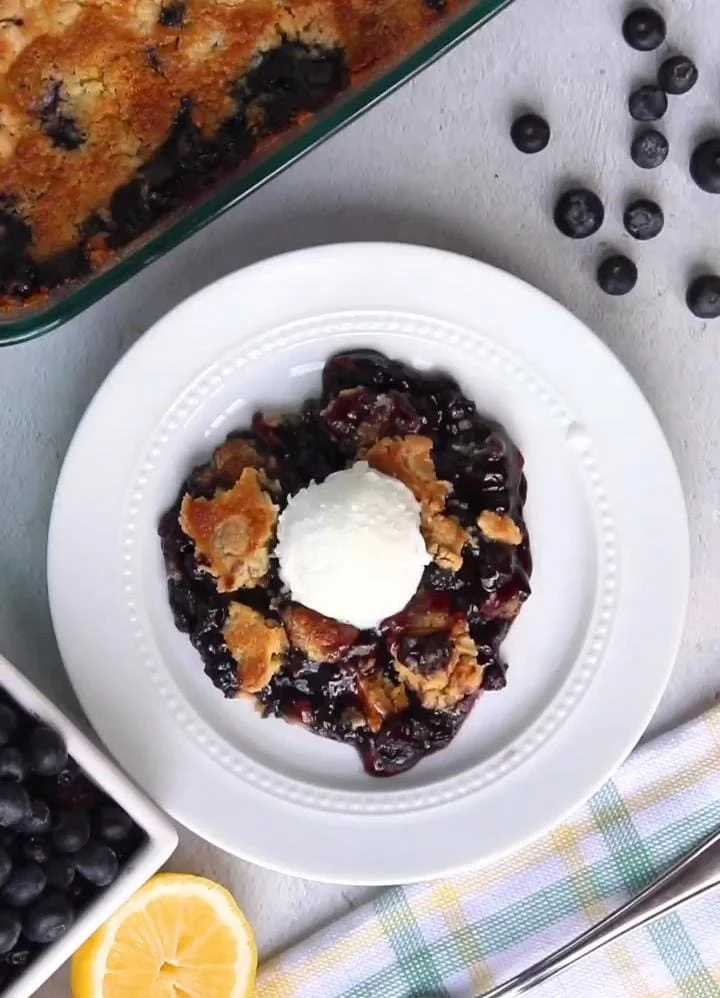 Lemon Blueberry Dump Cake