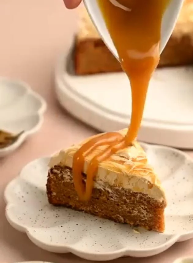 Salted Caramel Pear Dump Cake