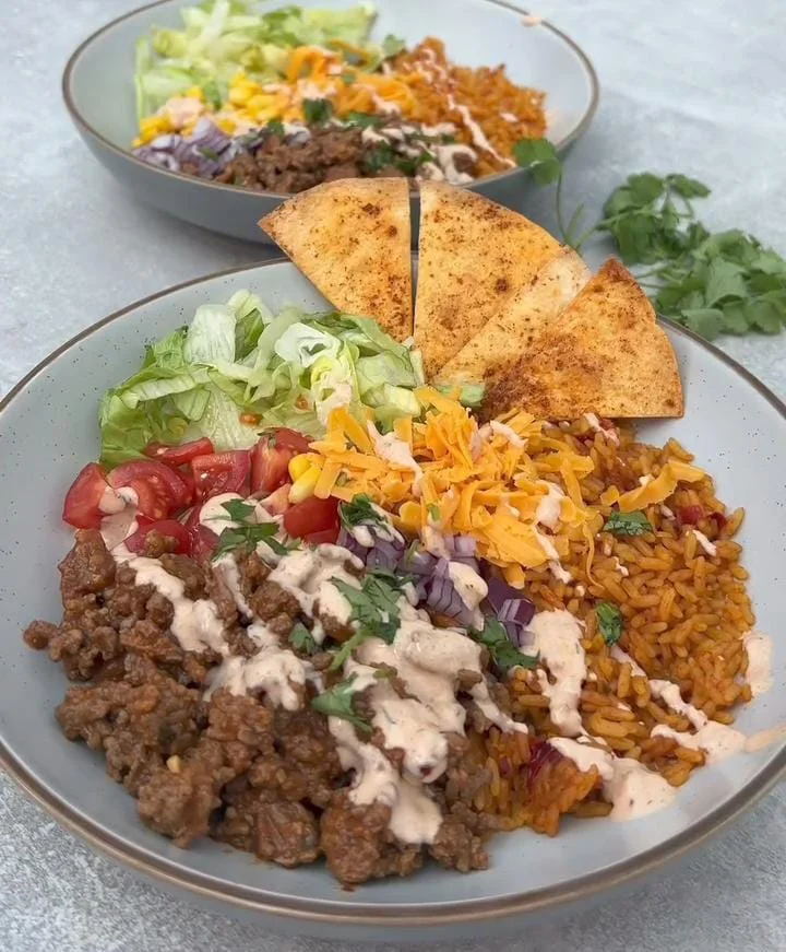 Healthy Ground Beef Taco Bowls