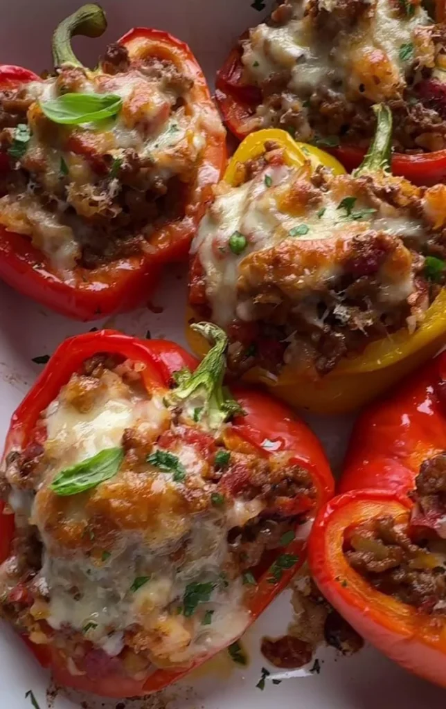 Ground Beef Stuffed Bell Peppers