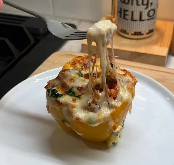 Low-Carb Crab-Stuffed Peppers