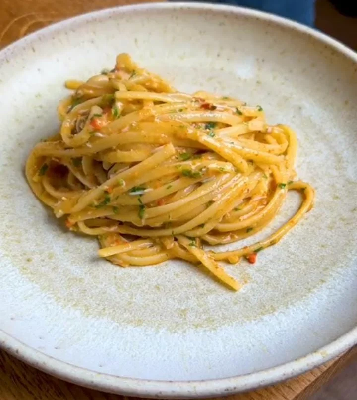 Lemon-Garlic Crab Pasta