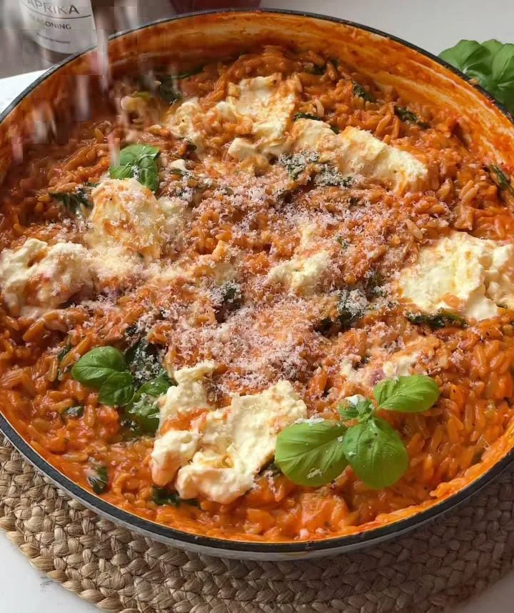 Tomato Basil Orzo
