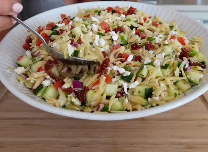 Orzo with Roasted Vegetables