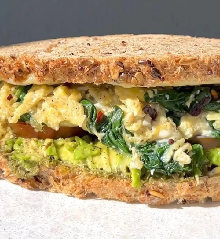 Turkey Spinach Breakfast Sandwich