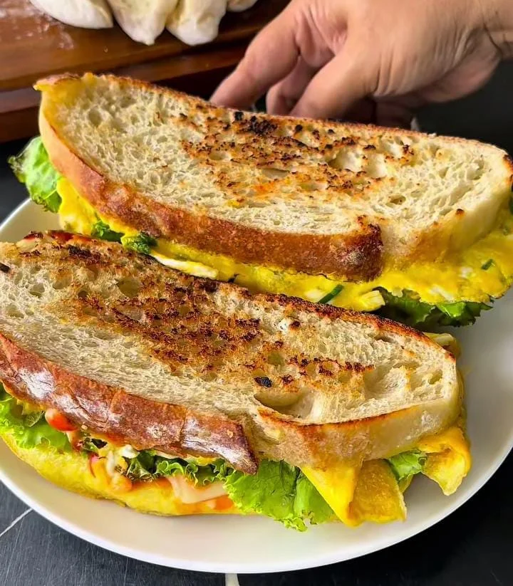 Avocado Egg White Whole Wheat Breakfast Sandwich